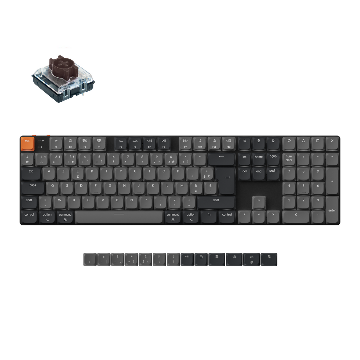 Keychron K5 QMK Wireless Mechanical Keyboard (ISO Layout) - Version 2