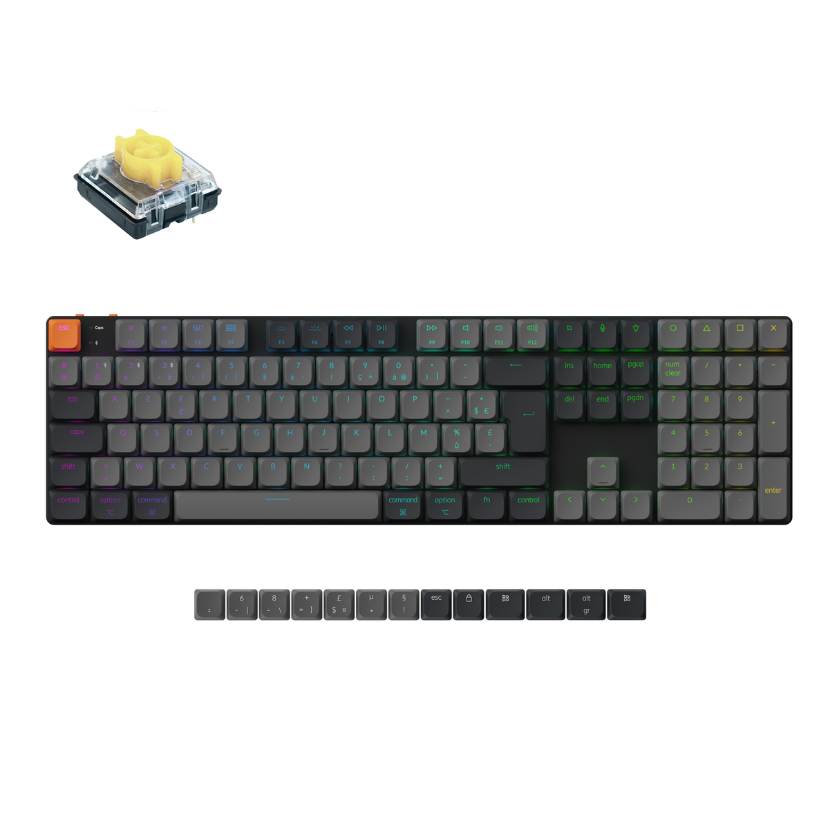 Keychron K5 QMK Wireless Mechanical Keyboard (ISO Layout) - Version 2