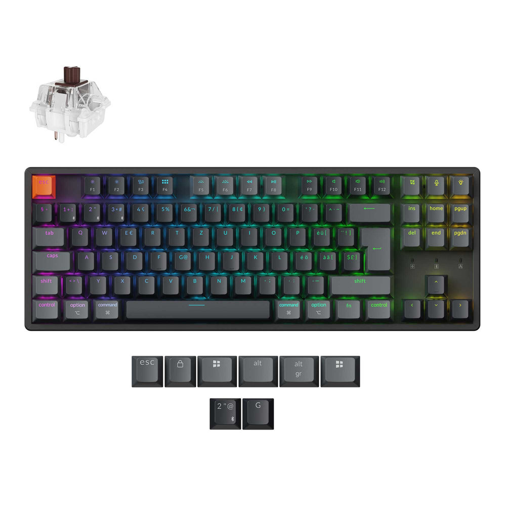 Keychron K8 QMK Wireless Mechanical Keyboard (ISO Layout) - Version 2