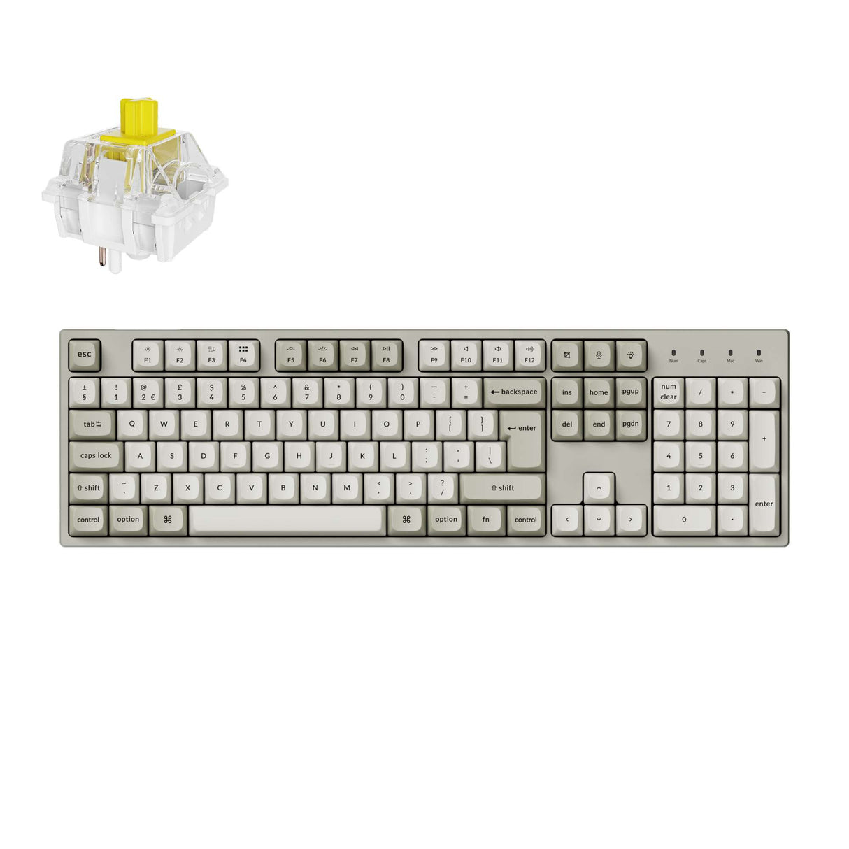 Keychron C2 Pro 8K QMK Wired Custom Mechanical Keyboard ISO Layout Collection