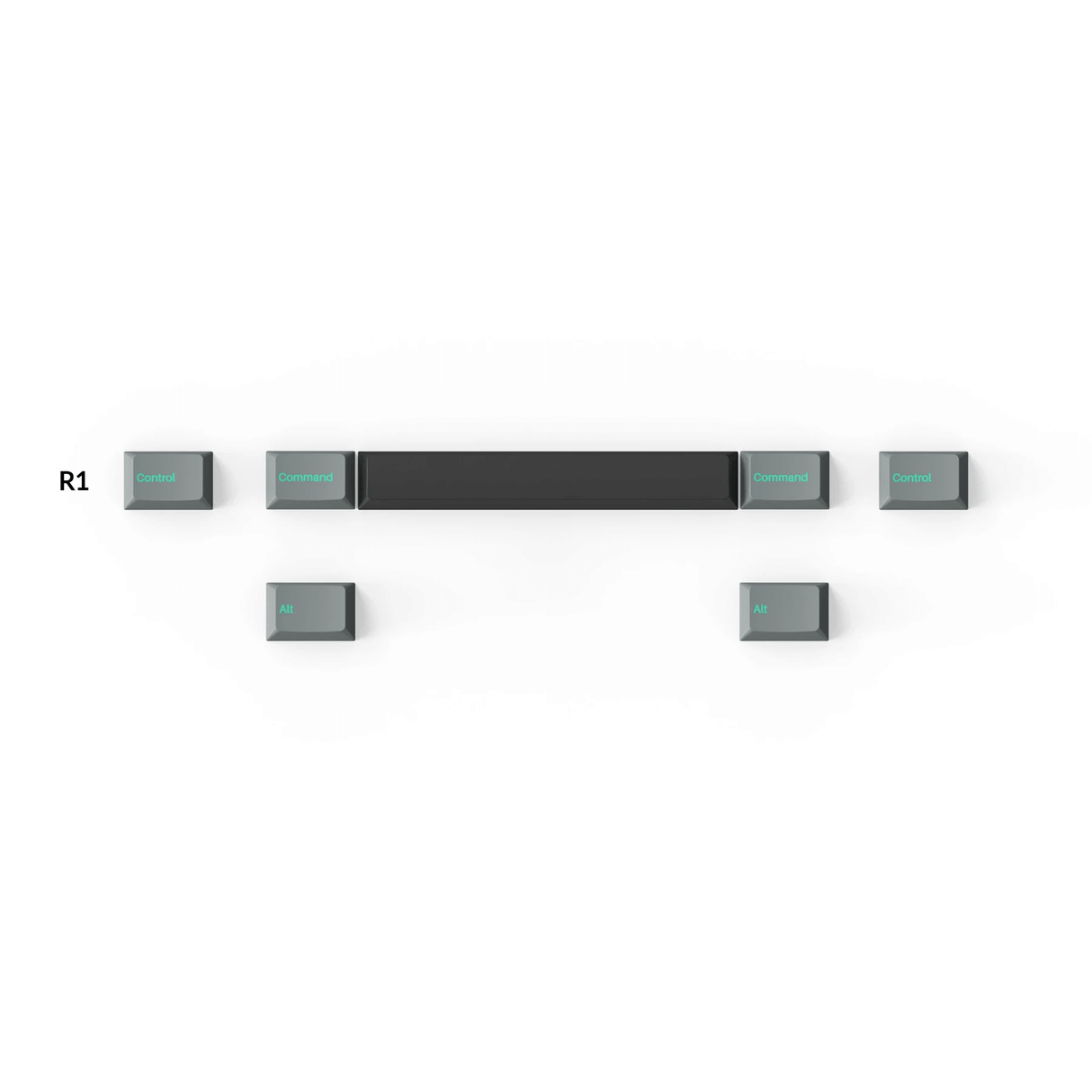 Double-Shot PBT Cherry Profile Full Set Keycaps - Hacker Mint