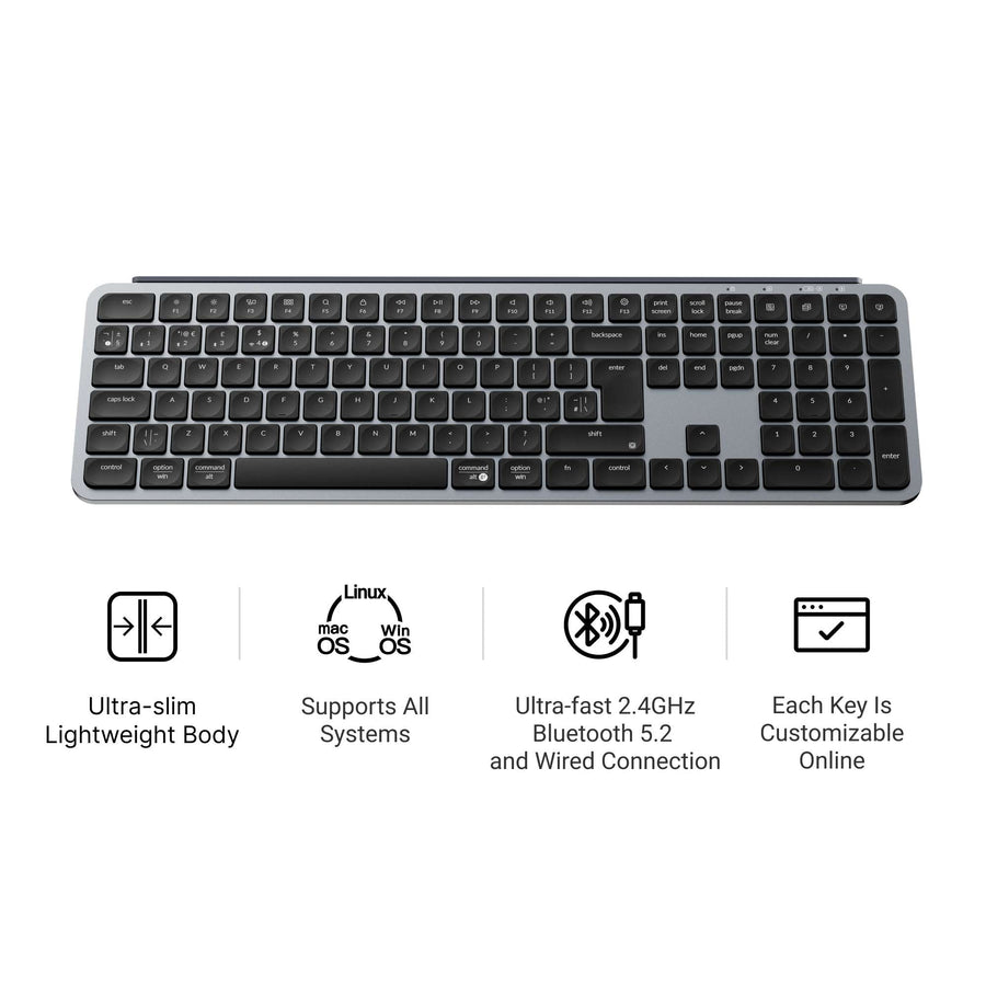 Keychron B6 Pro Ultra-Slim Wireless Keyboard ISO Layout Collection