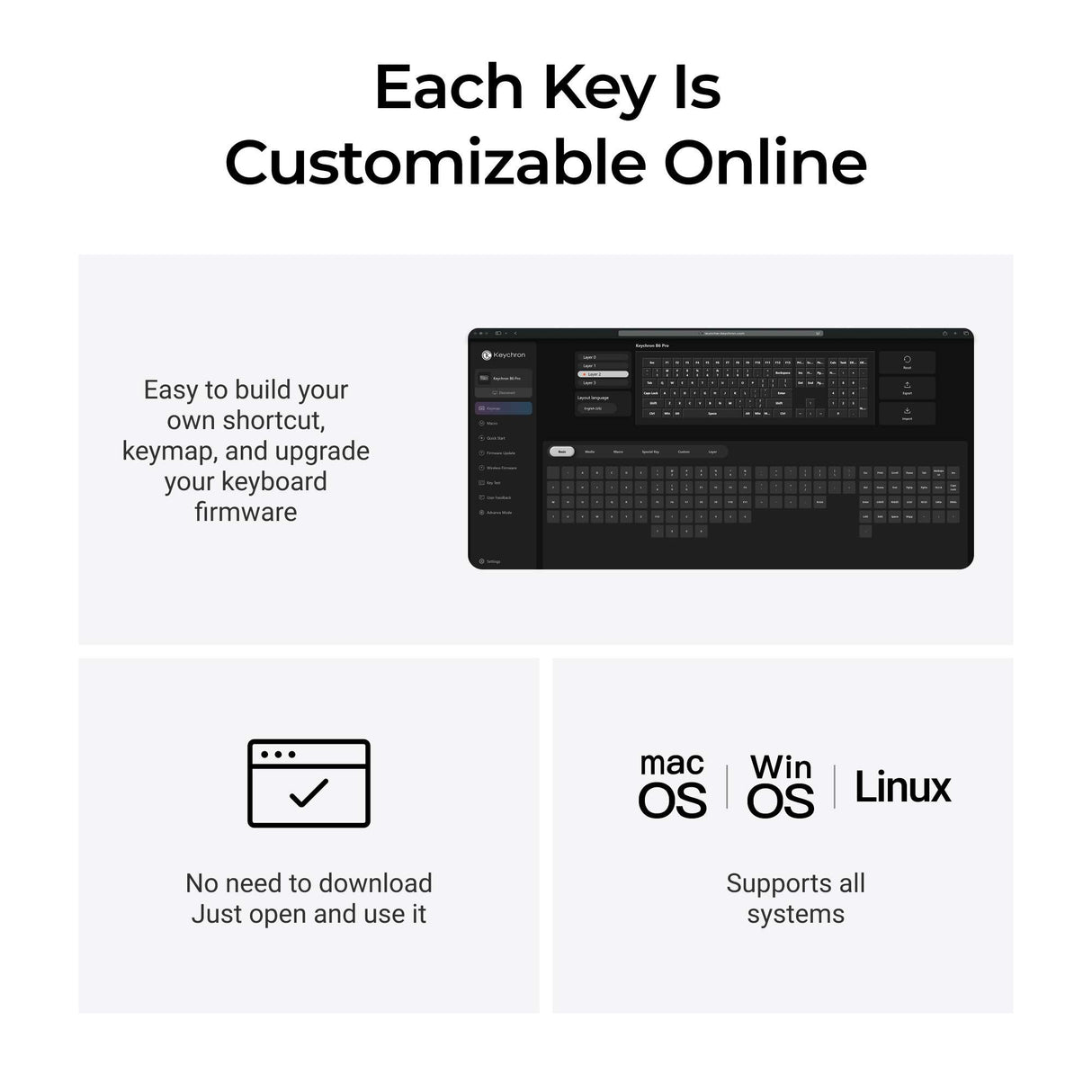 Keychron B6 Pro Ultra-Slim Wireless Keyboard ISO Layout Collection