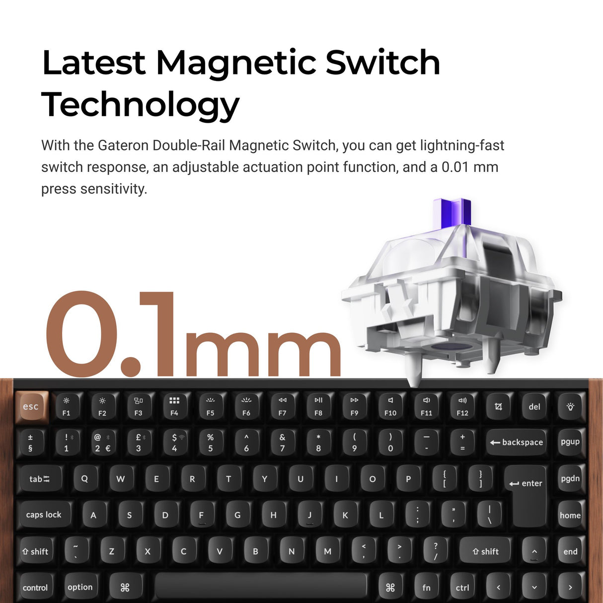 Keychron K2 HE Wireless Magnetic Switch Custom Keyboard