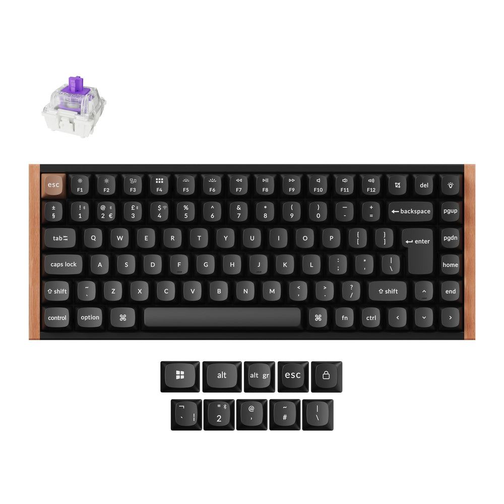 K2 HE Wireless Magnetic Switch Custom Keyboard ISO Layout Collection
