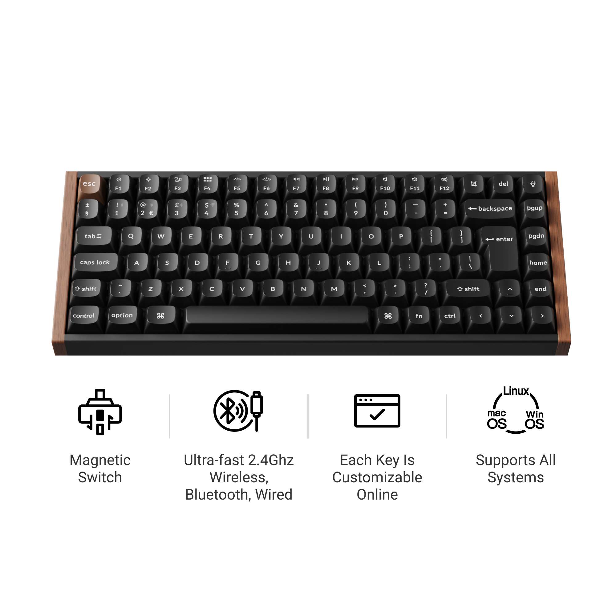 Keychron K2 HE Wireless Magnetic Switch Custom Keyboard ISO Layout Collection