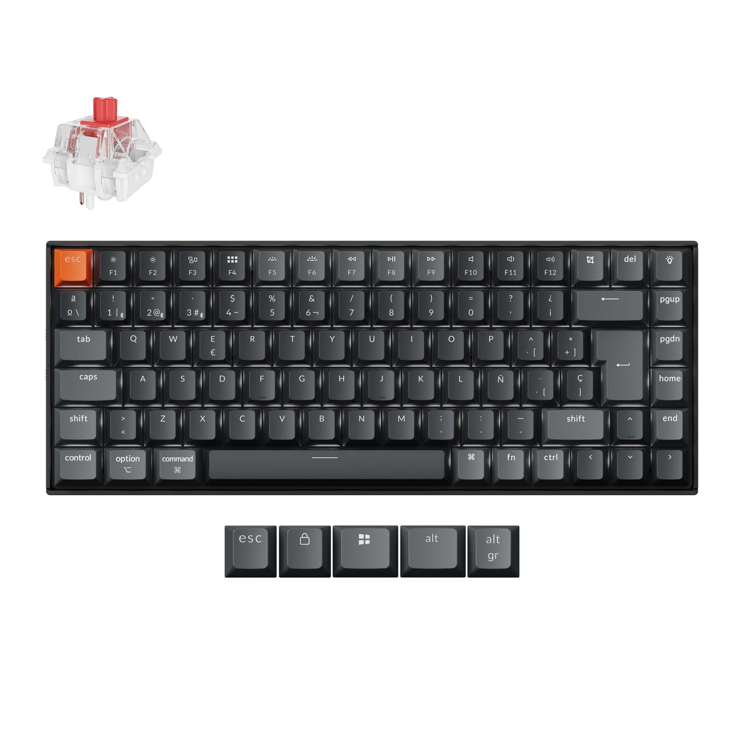 Keychron K2 QMK Wireless Mechanical Keyboard (ISO Layout) - Version 3
