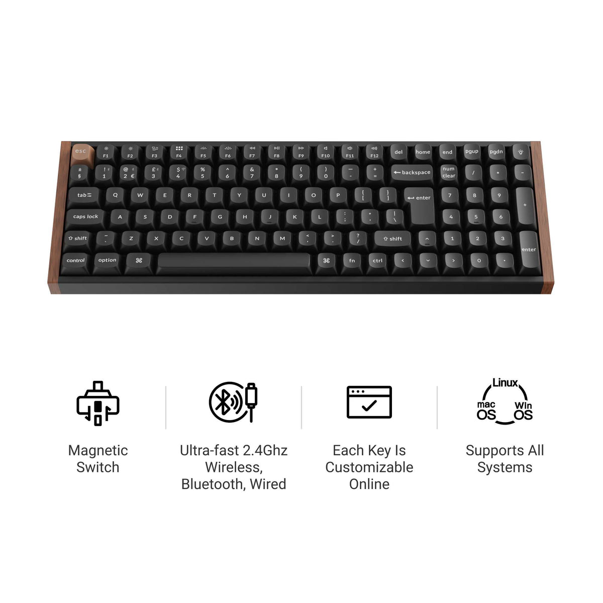 Custom Size Trackball Keychron K4 HE ISO Magnetic Switch Keyboard | Keychron UK