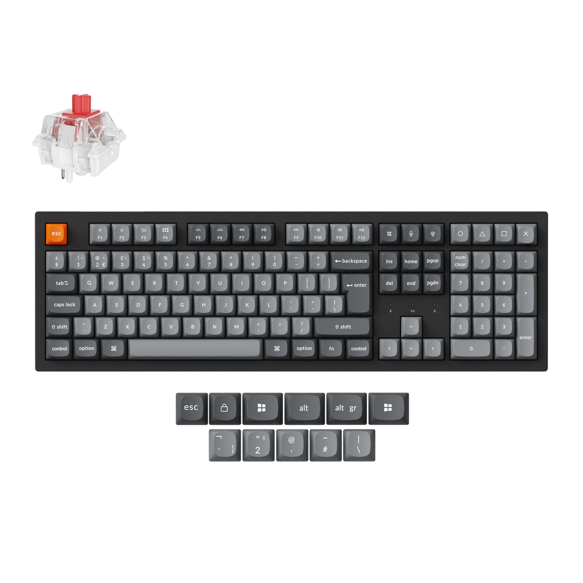 K10 Max QMK Wireless Custom Mechanical Keyboard ISO Layout Collection