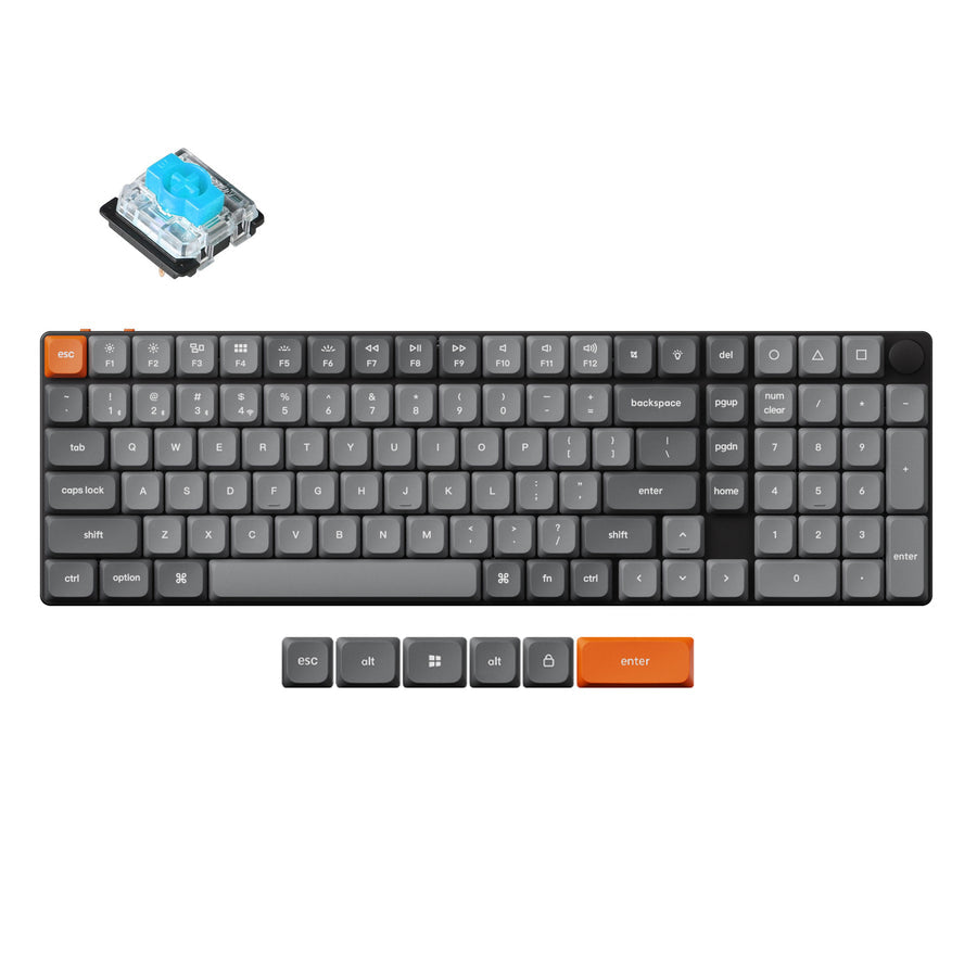 Clavier Mécanique Keychron K17 Pro - Sans Fil Bluetooth - 103 Touches ANSI - RGB - Compatible Mac/Windows
