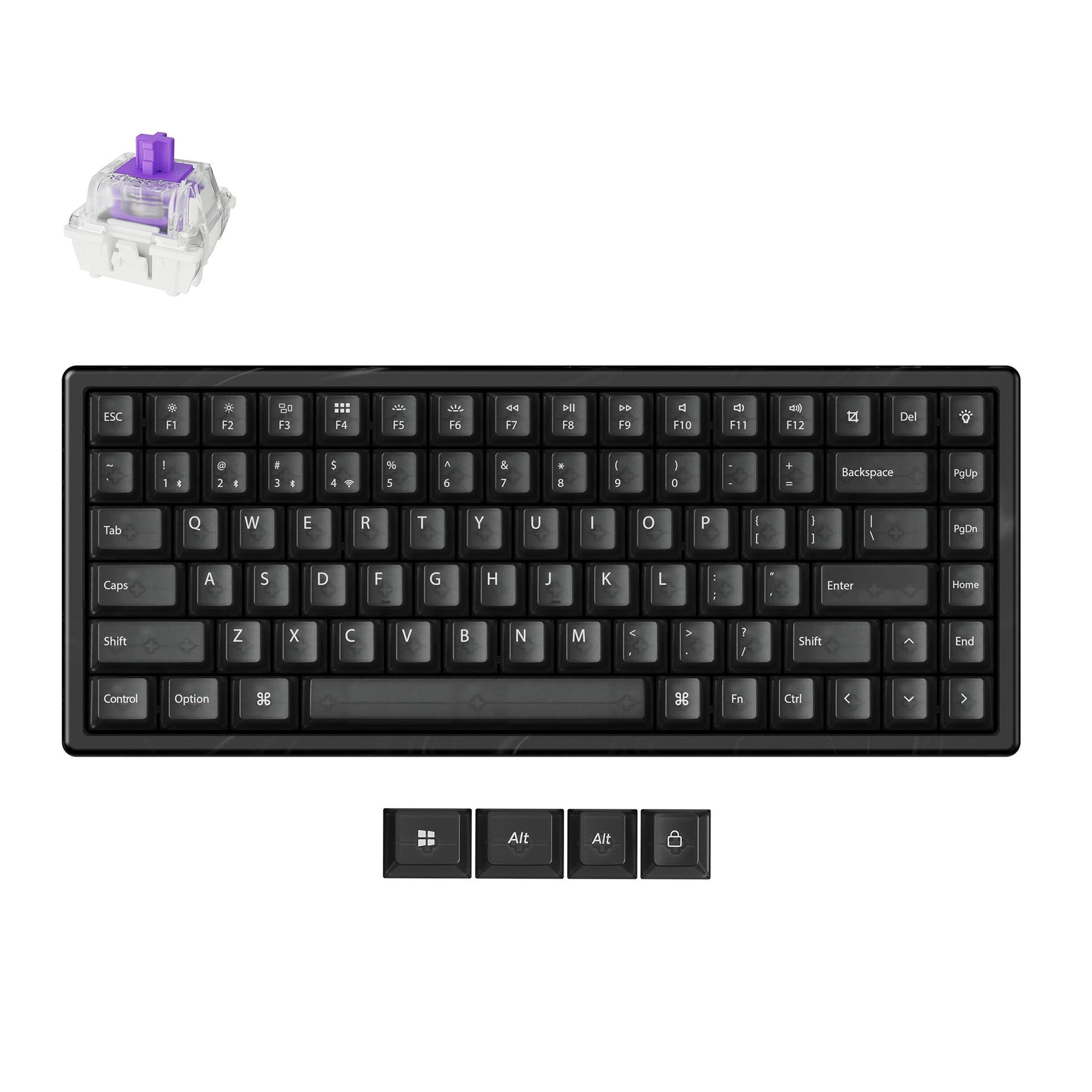 Keychron K2 Wireless Magnetic Switch Custom Keyboard Resin Edition