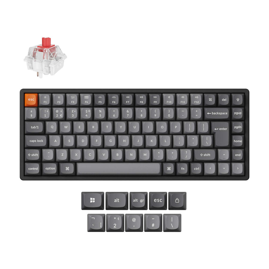 K2 Max QMK Wireless Mechanical Keyboard ISO Layout Collection