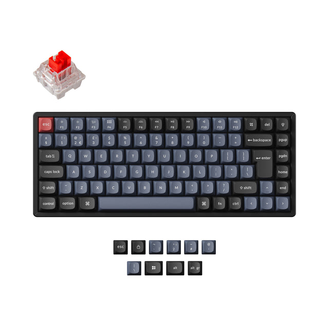 Keychron K2 Pro QMK/VIA Wireless Mechanical Keyboard ISO Layout Collection