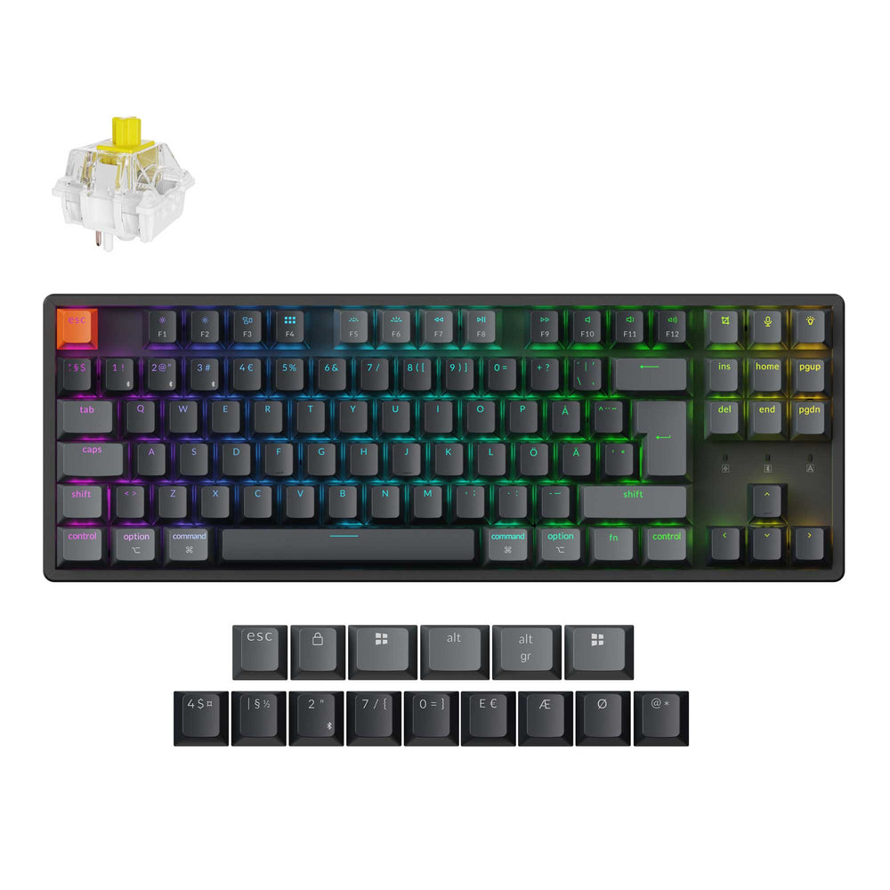 Keychron K8 QMK Wireless Mechanical Keyboard (ISO Layout) - Version 2