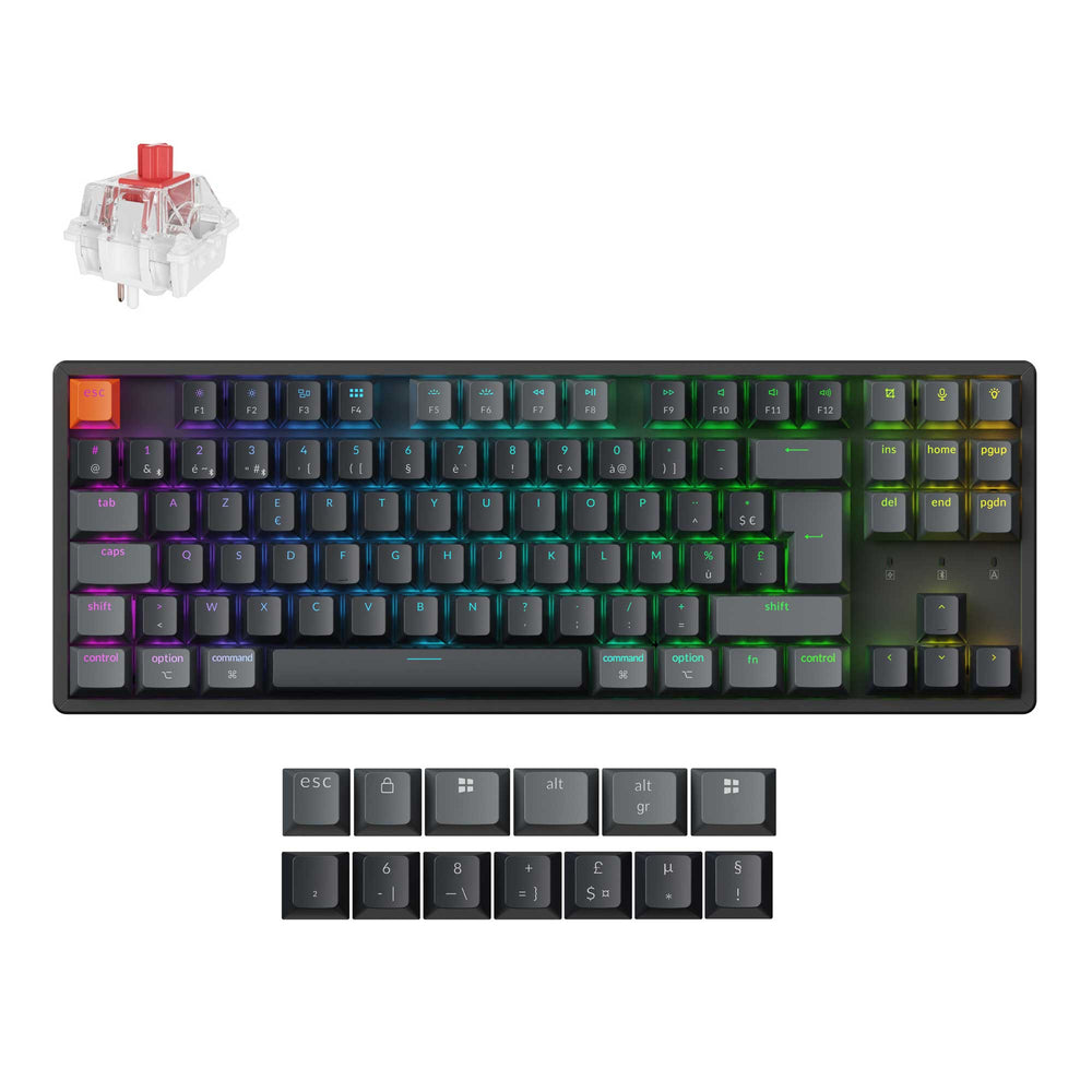 Keychron K8 QMK Wireless Mechanical Keyboard (ISO Layout) - Version 2