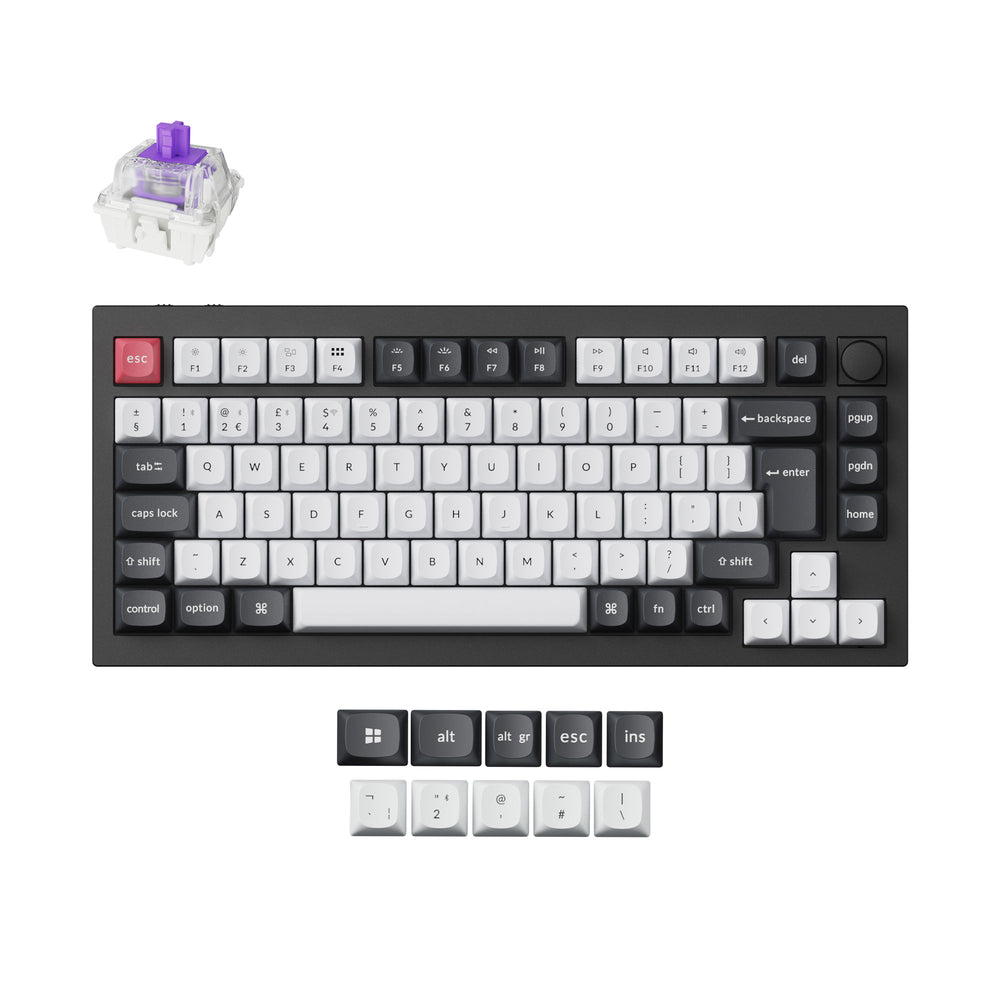Q1 HE QMK Wireless Custom Keyboard ISO Layout Collection