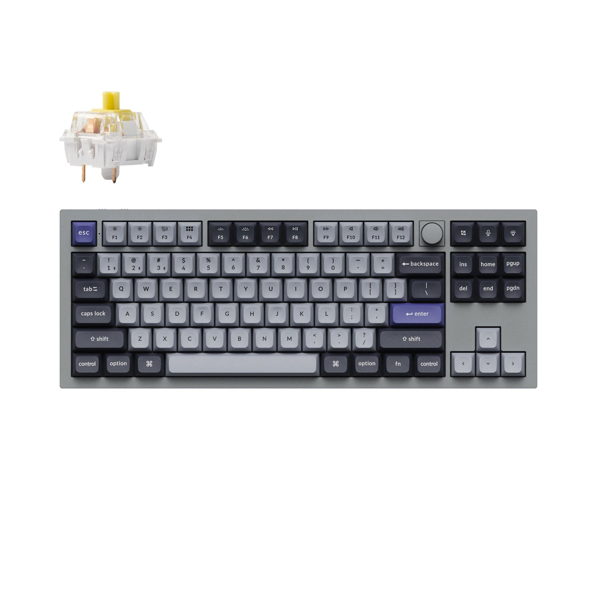 Keychron Q3 Pro QMK/VIA Wireless Custom Mechanical Keyboard (ANSI Layout)