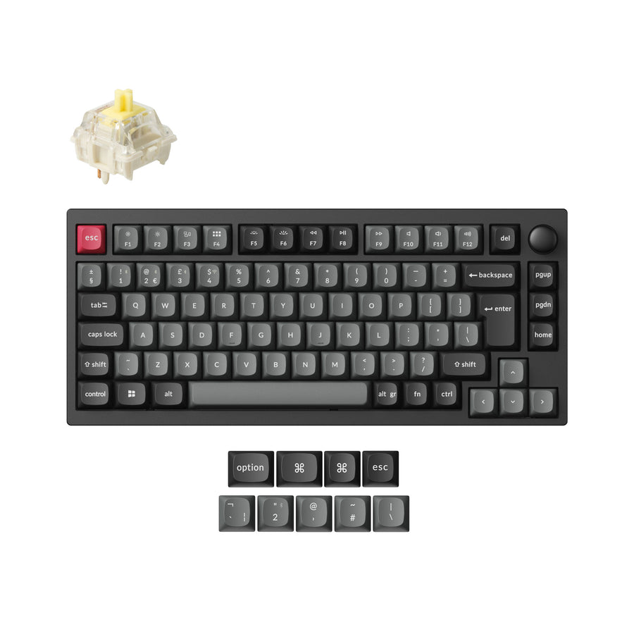 P1 QMK Wireless Custom Mechanical Keyboard ISO Layout Collection