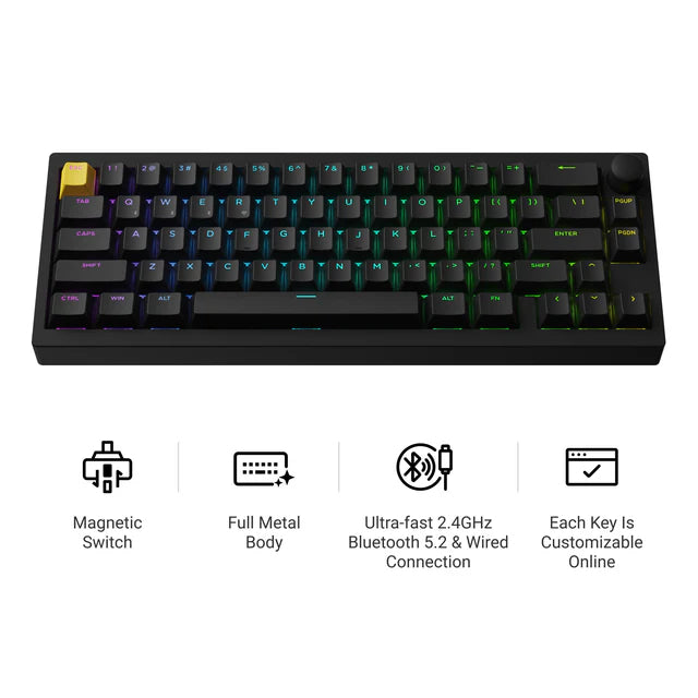 Lemokey P2 HE Wireless Magnetic Switch Custom Gaming Keyboard (US ANSI Layout)