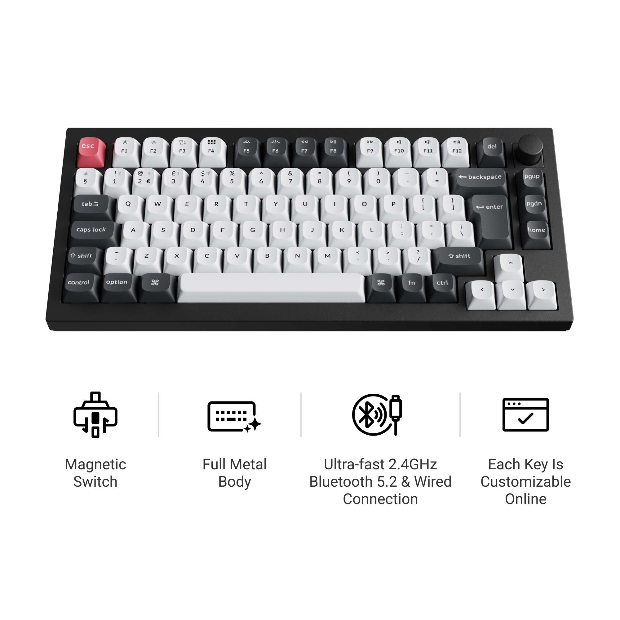 Keychron Q1 HE QMK Wireless Custom Keyboard ISO Layout Collection