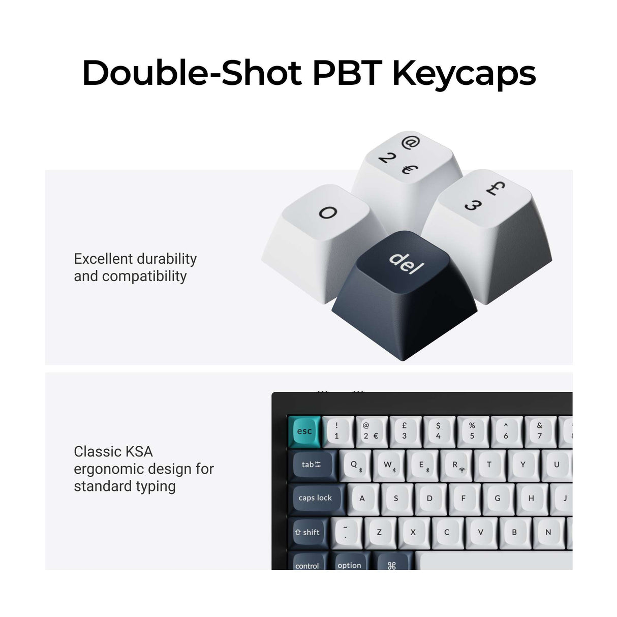 Keychron Q2 Max QMK/VIA Wireless Custom Mechanical Keyboard ISO Layout Collection