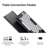 Keychron Q3 Max QMK/VIA Wireless Custom Mechanical Keyboard ISO Layout Collection