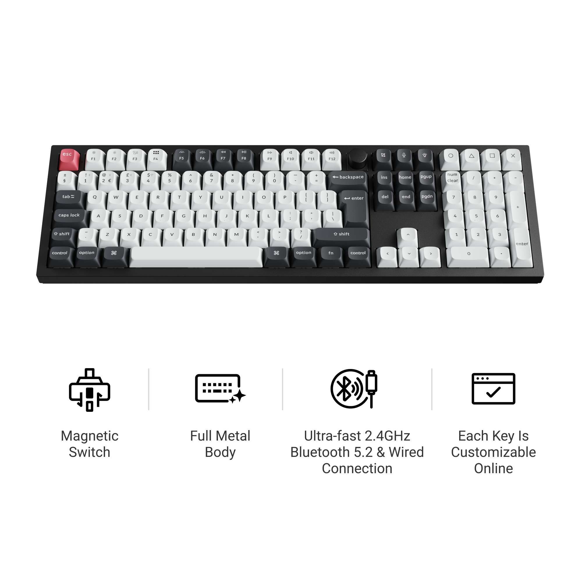 Keychron Q6 HE QMK Wireless Custom Keyboard ISO Layout Collection