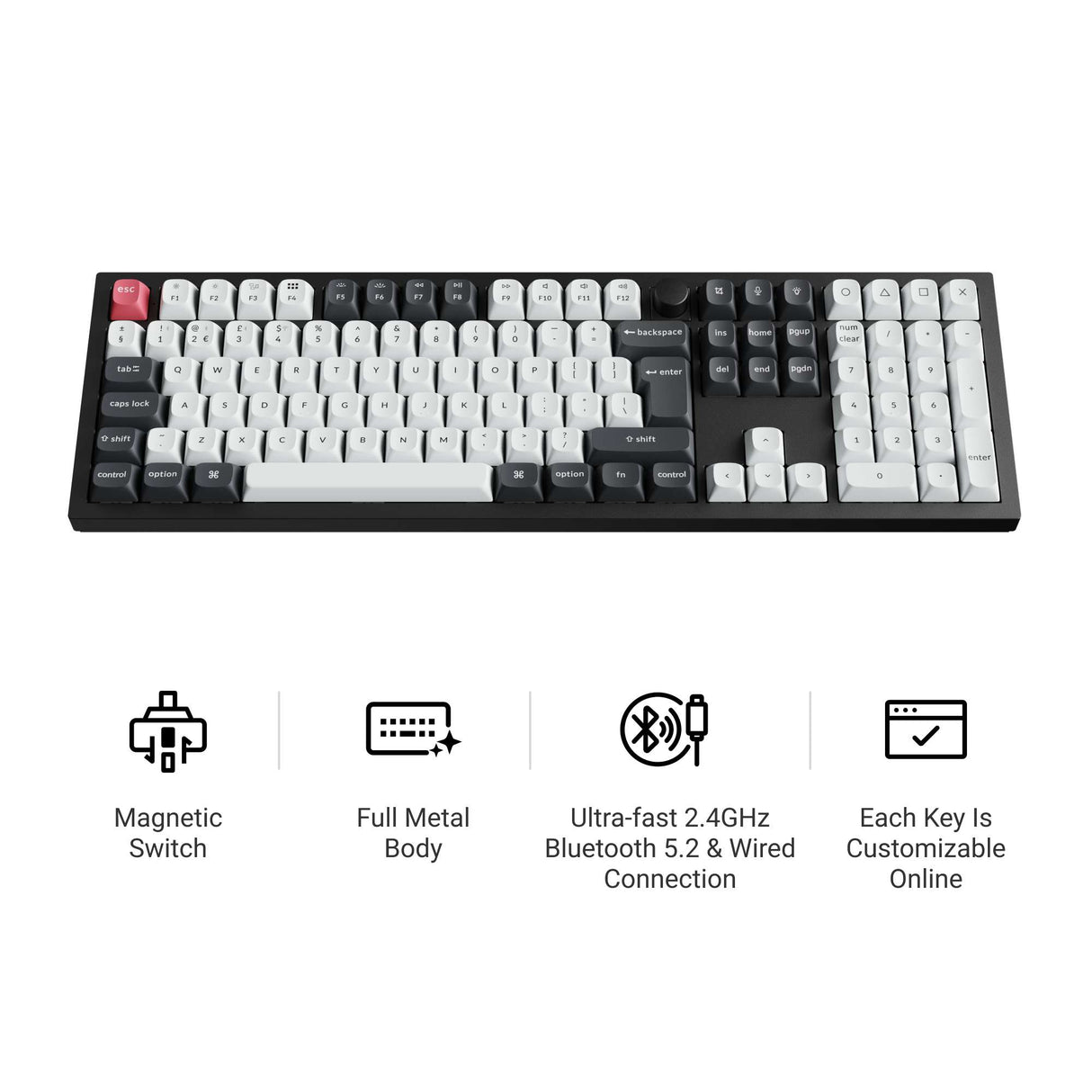 Keychron Q6 HE QMK Wireless Custom Keyboard ISO Layout Collection
