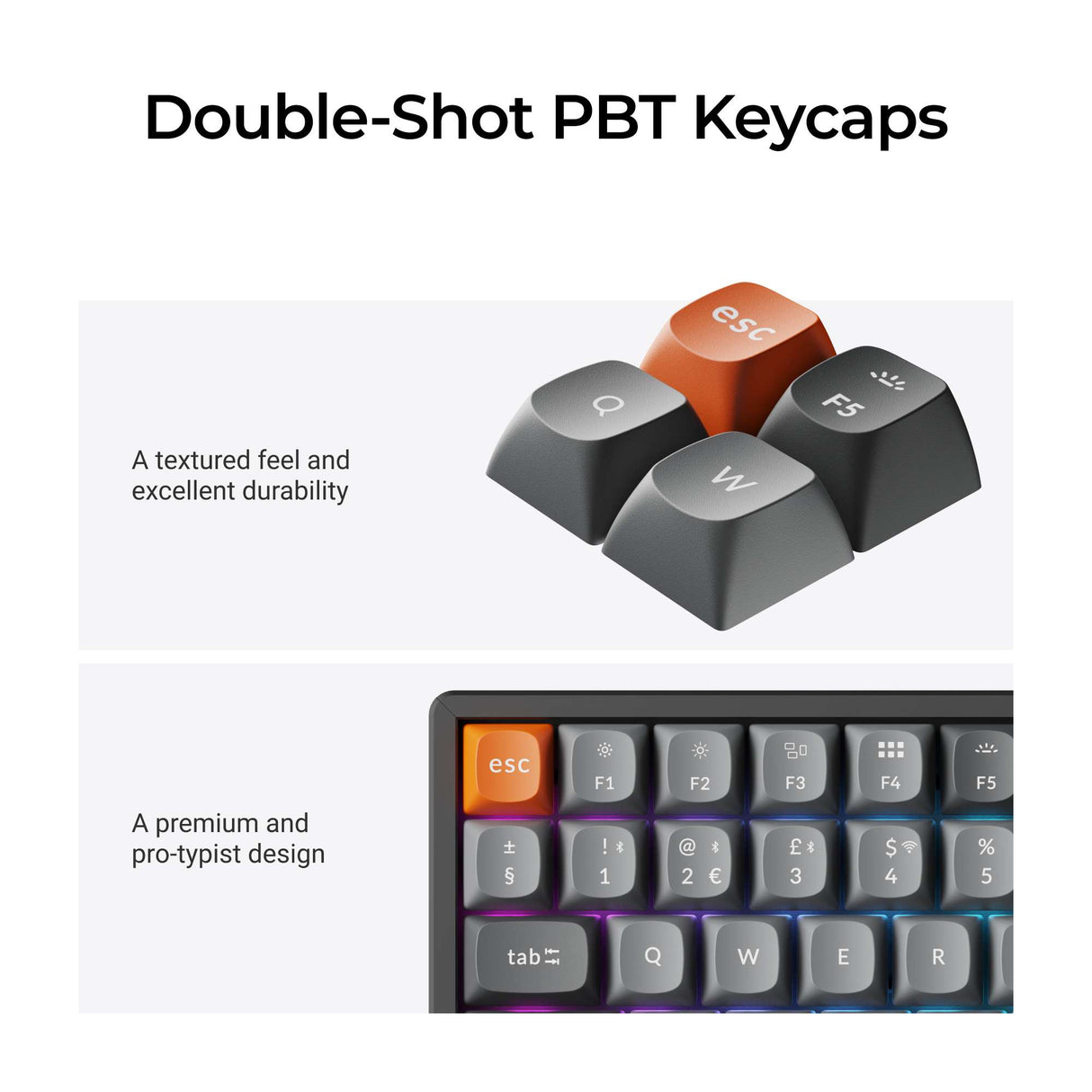 Keychron K2 Max QMK Wireless Mechanical Keyboard ISO Layout Collection