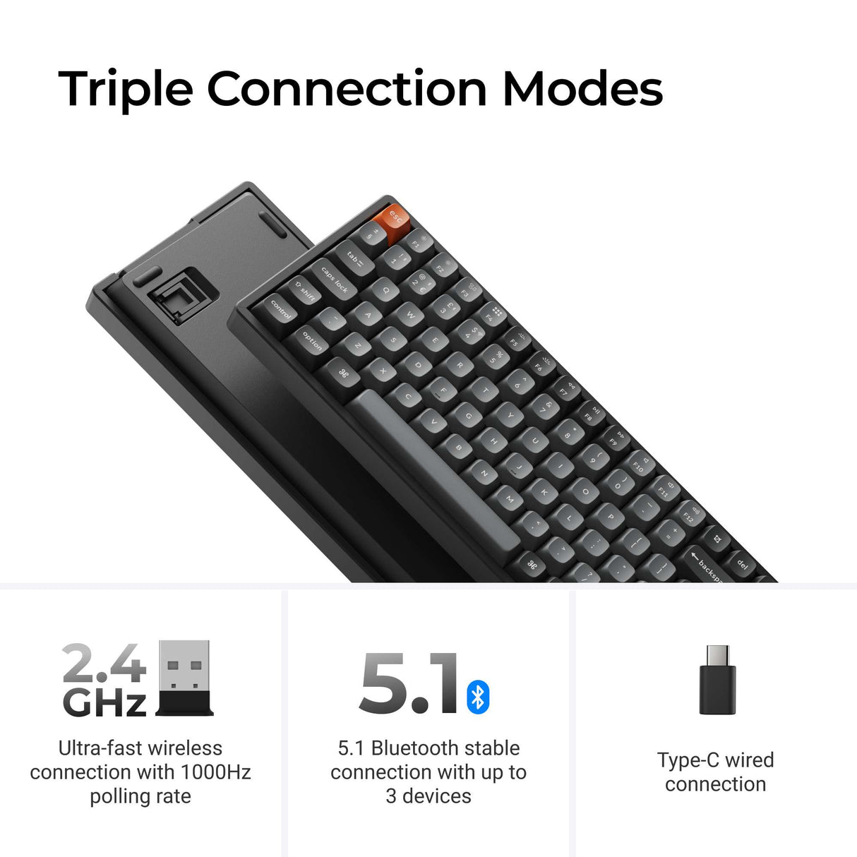 Keychron K2 Max QMK Wireless Mechanical Keyboard ISO Layout Collection