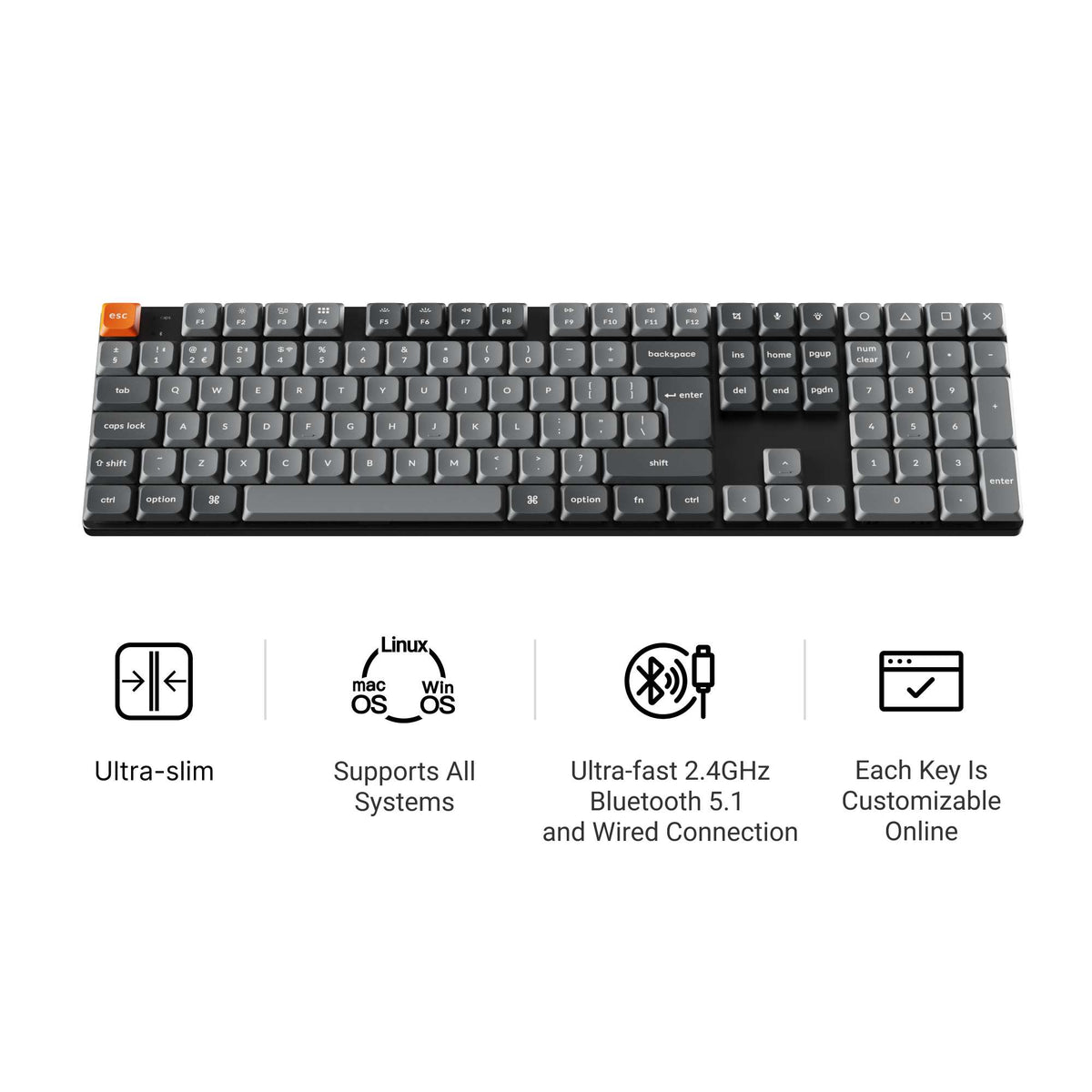Keychron K5 Max Wireless Mechanical Keyboard | Keychron UK