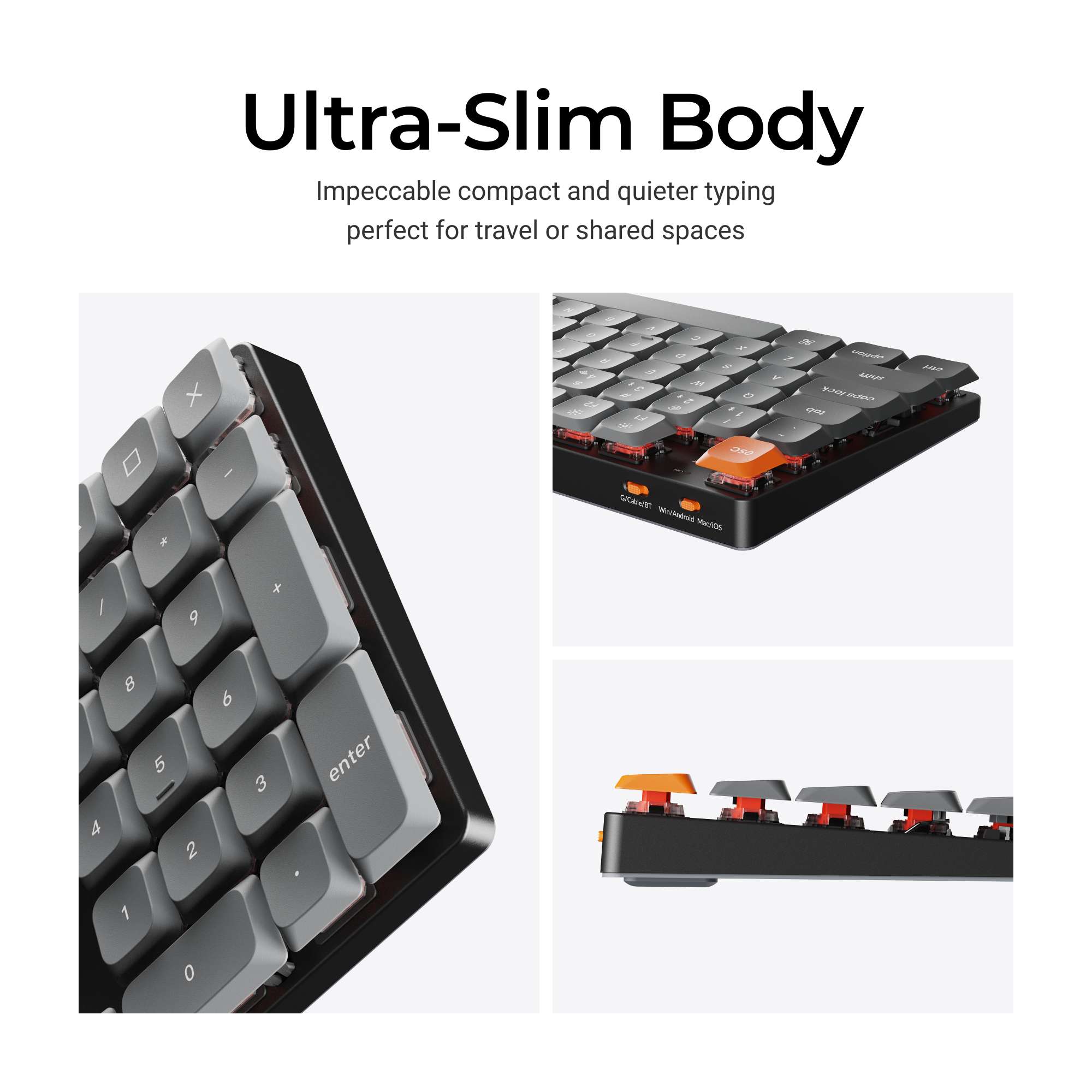 Keychron K5 Max QMK Wireless Custom Mechanical Keyboard ISO Layout Collection