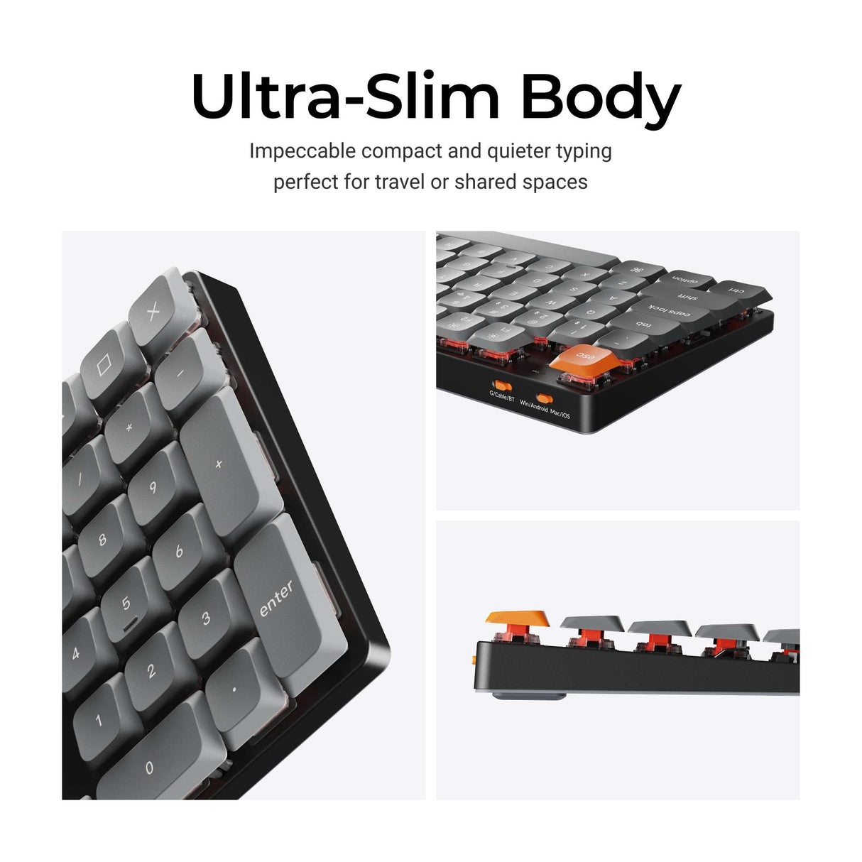 Keychron K5 Max QMK Wireless Custom Mechanical Keyboard ISO Layout Collection