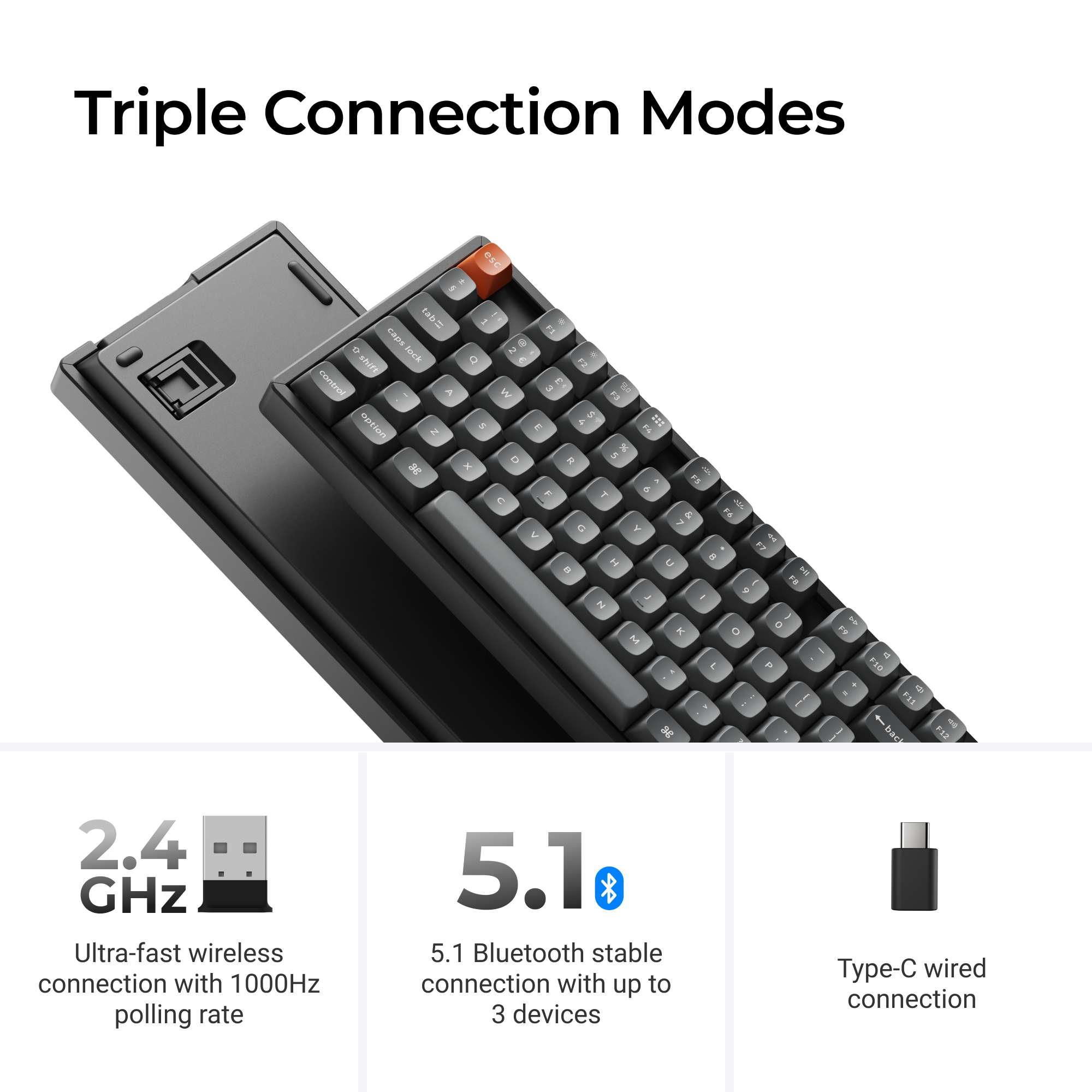 Keychron K8 Max QMK Wireless Mechanical Keyboard ISO Layout Collection