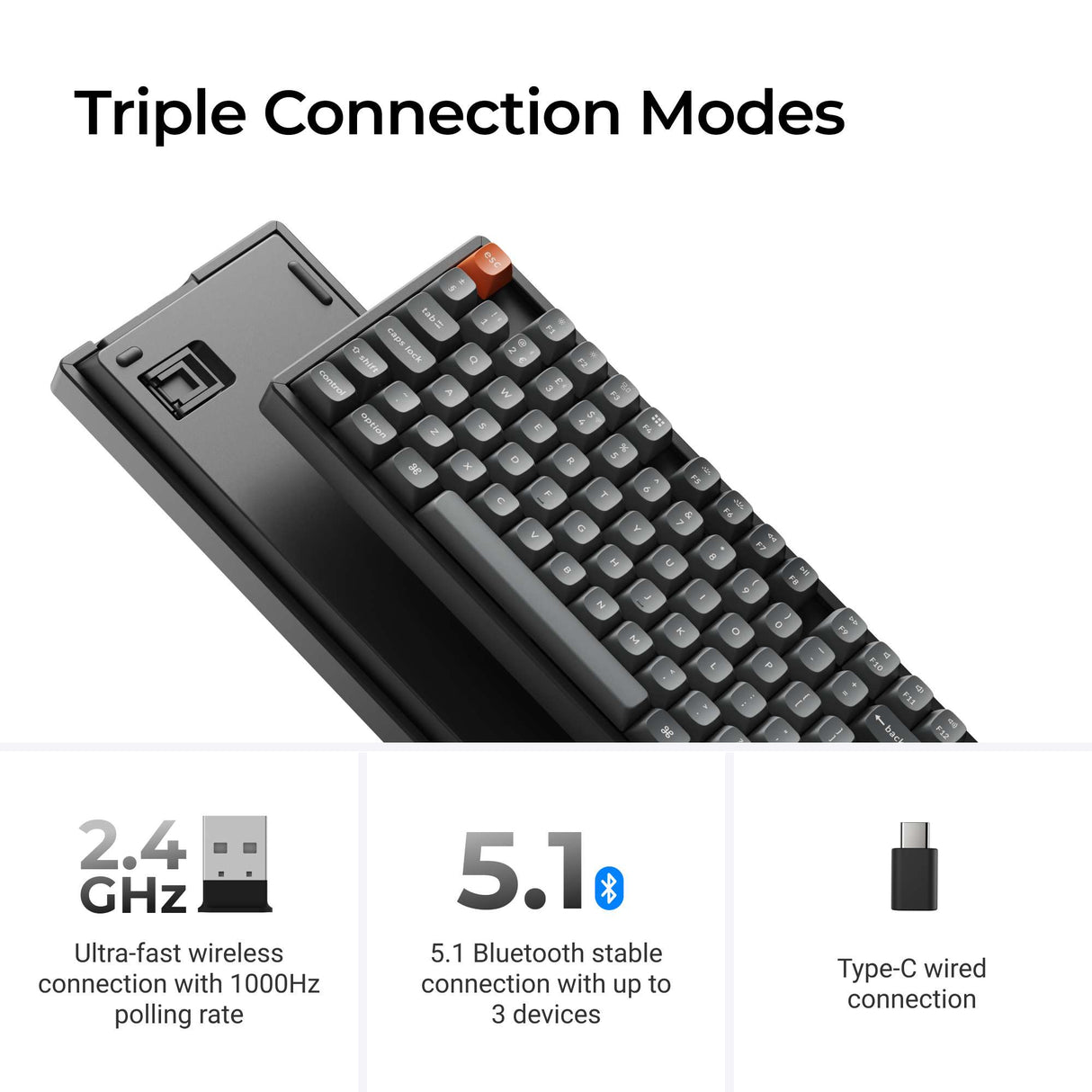 Keychron K8 Max QMK Wireless Mechanical Keyboard ISO Layout Collection