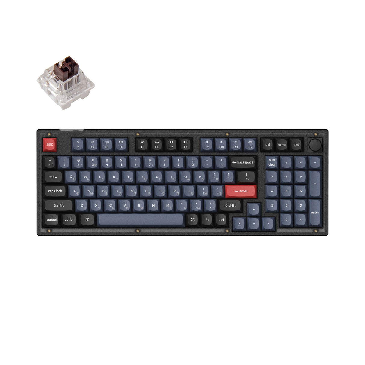 Keychron V5 QMK Custom Mechanical Keyboard (Russian RU Layout)