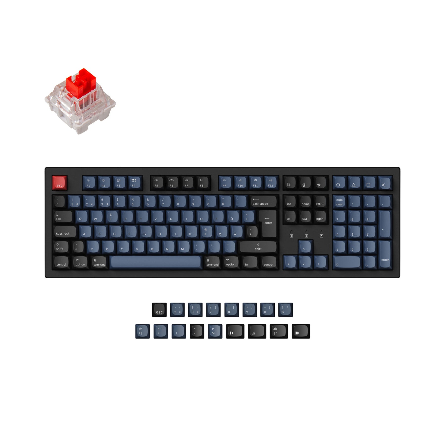 Keychron K10 Pro QMK/VIA Wireless Mechanical Keyboard ISO Layout Collection