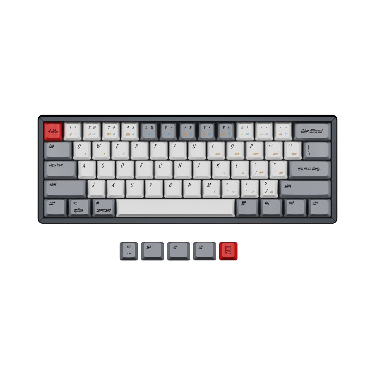 Keychron OEM Profile PBT Retro Keycap Set