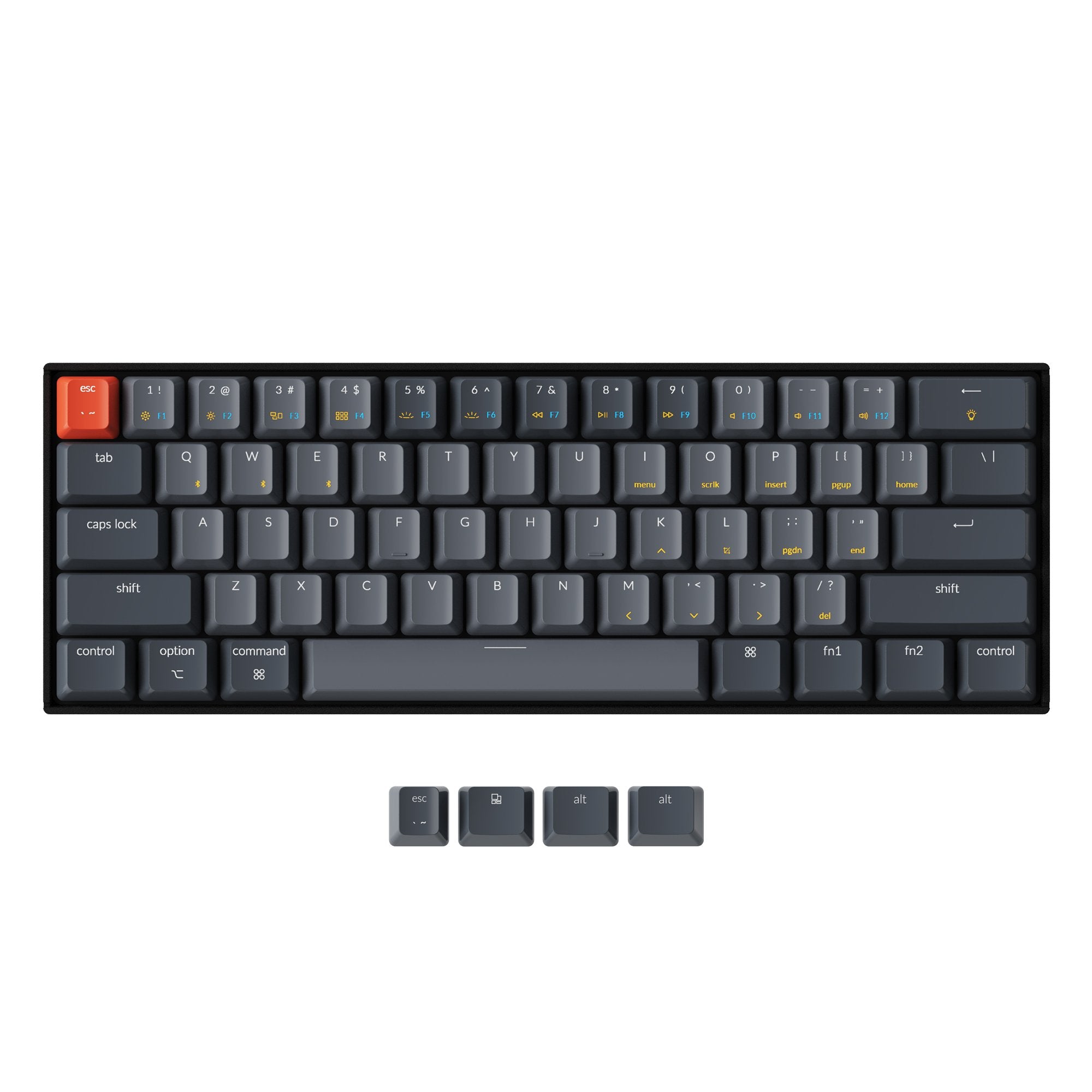 Keychron K12 keyboard Grey Gray Keycap Set