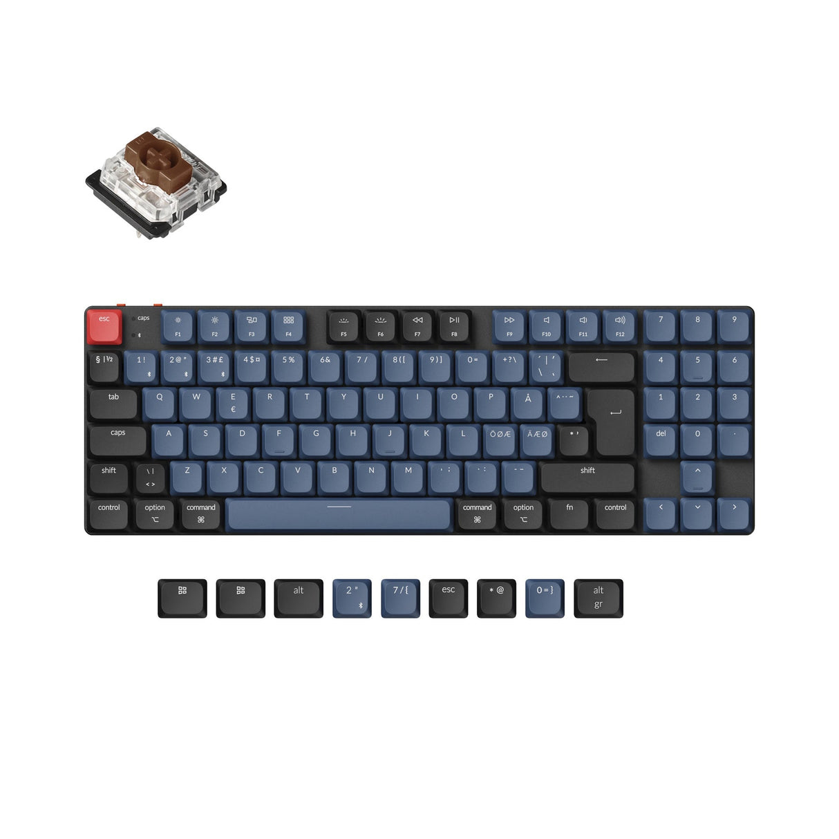 Keychron K13 Pro QMK/VIA Wireless Custom Mechanical Keyboard ISO Layout Collection