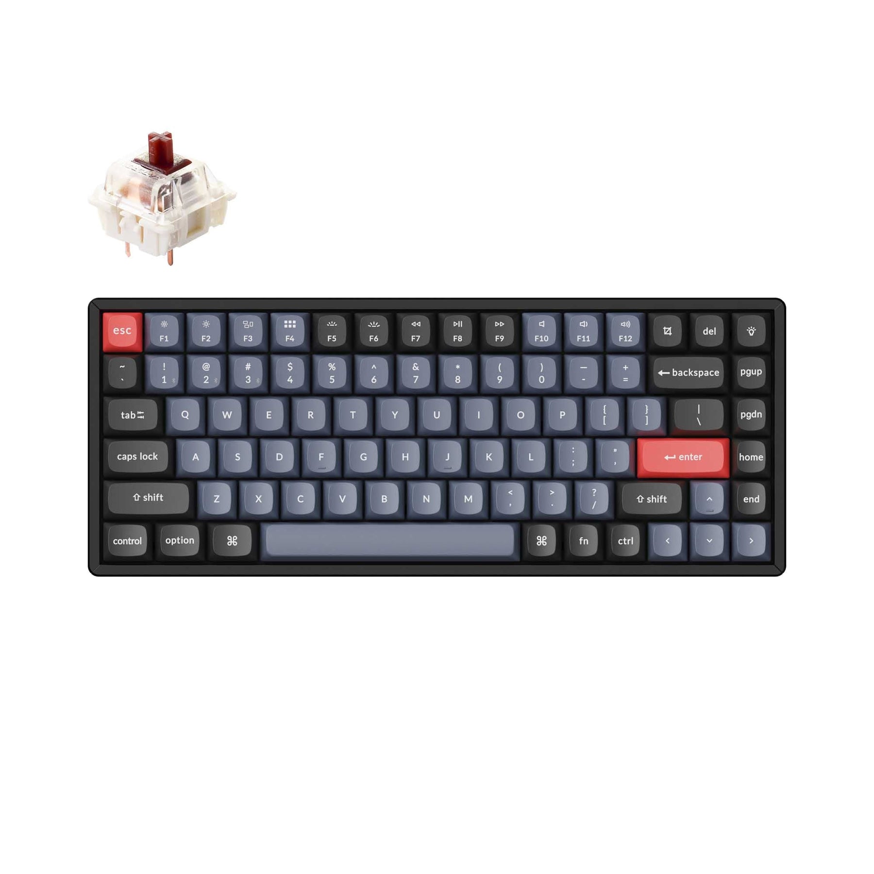 Keychron K2 Pro QMK/VIA Wireless Mechanical Keyboard (ANSI Layout)