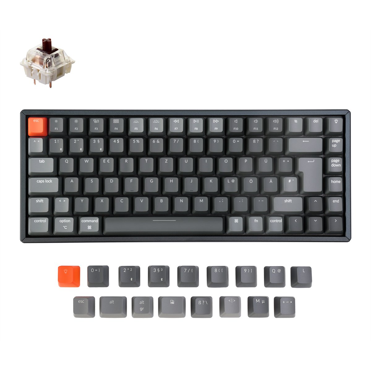 Keychron K2 Wireless Mechanical Keyboard (German ISO-DE Layout) - Vers ...