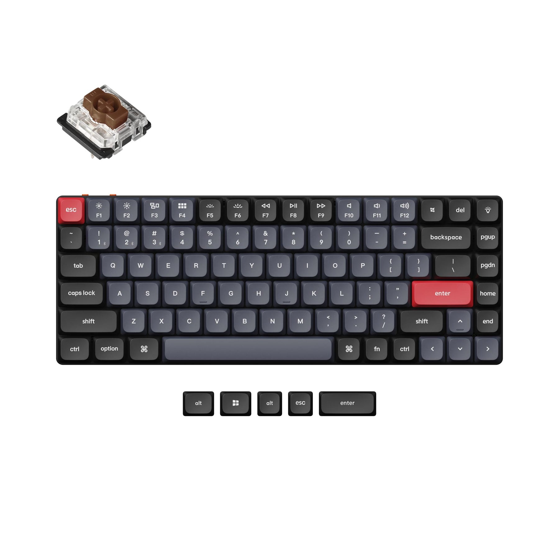 Black Transparent Low Profile LSA Full Set Keycap Set – Keychron UK