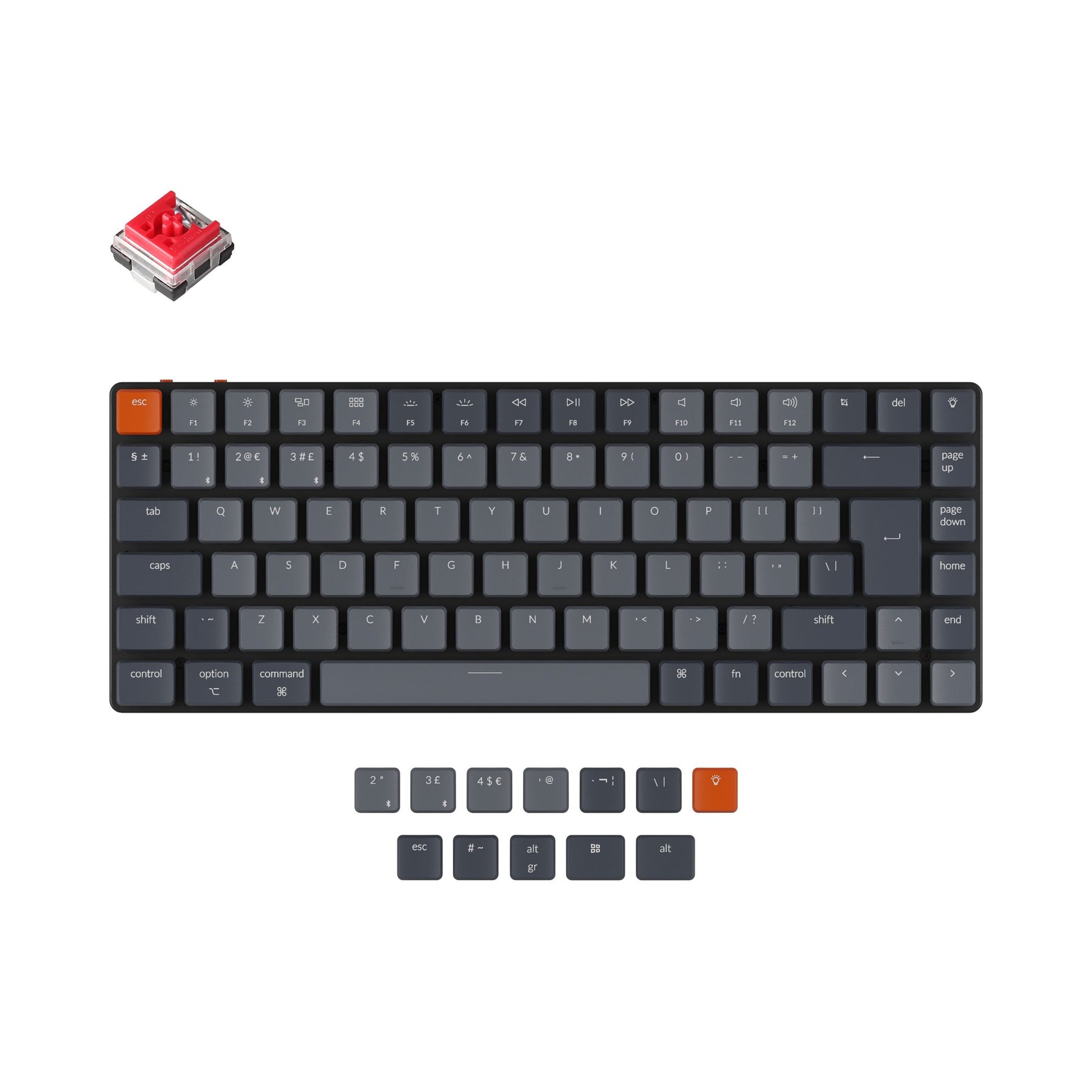 Backlit low top profile keyboard