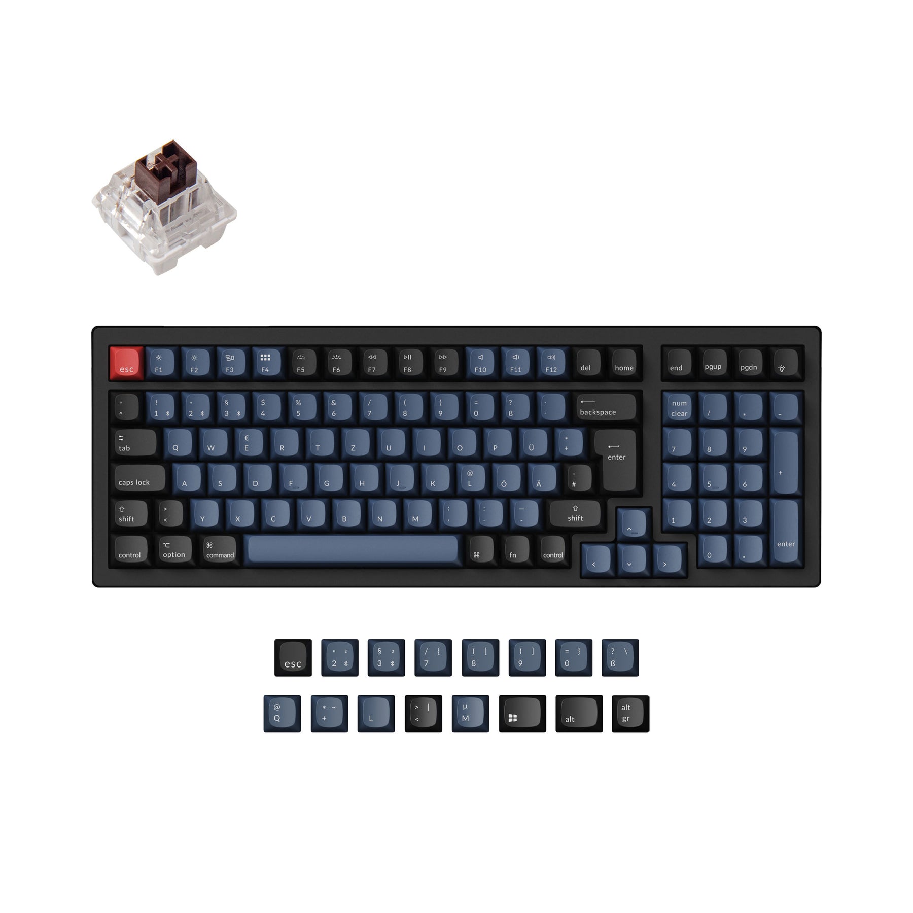 Keychron K4 Pro QMK/VIA Wireless Mechanical Keyboard ISO Layout Collection