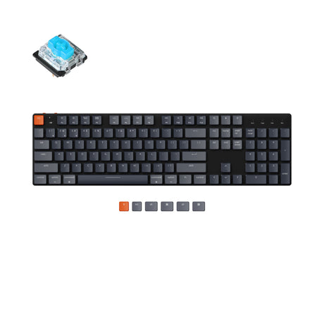 Keychron K5 SE Ultra Slim Low Profile Wireless Mechanical Keyboard For Mac Windows RGB Backlight Gateron Mechanical Switch Blue