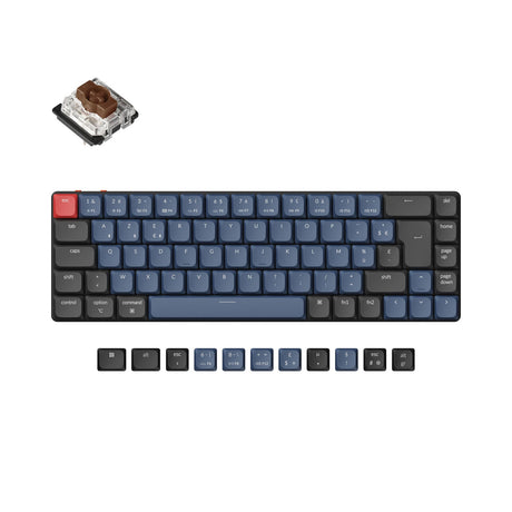 Keychron K7 Pro QMK/VIA Wireless Custom Mechanical Keyboard ISO Layout Collection