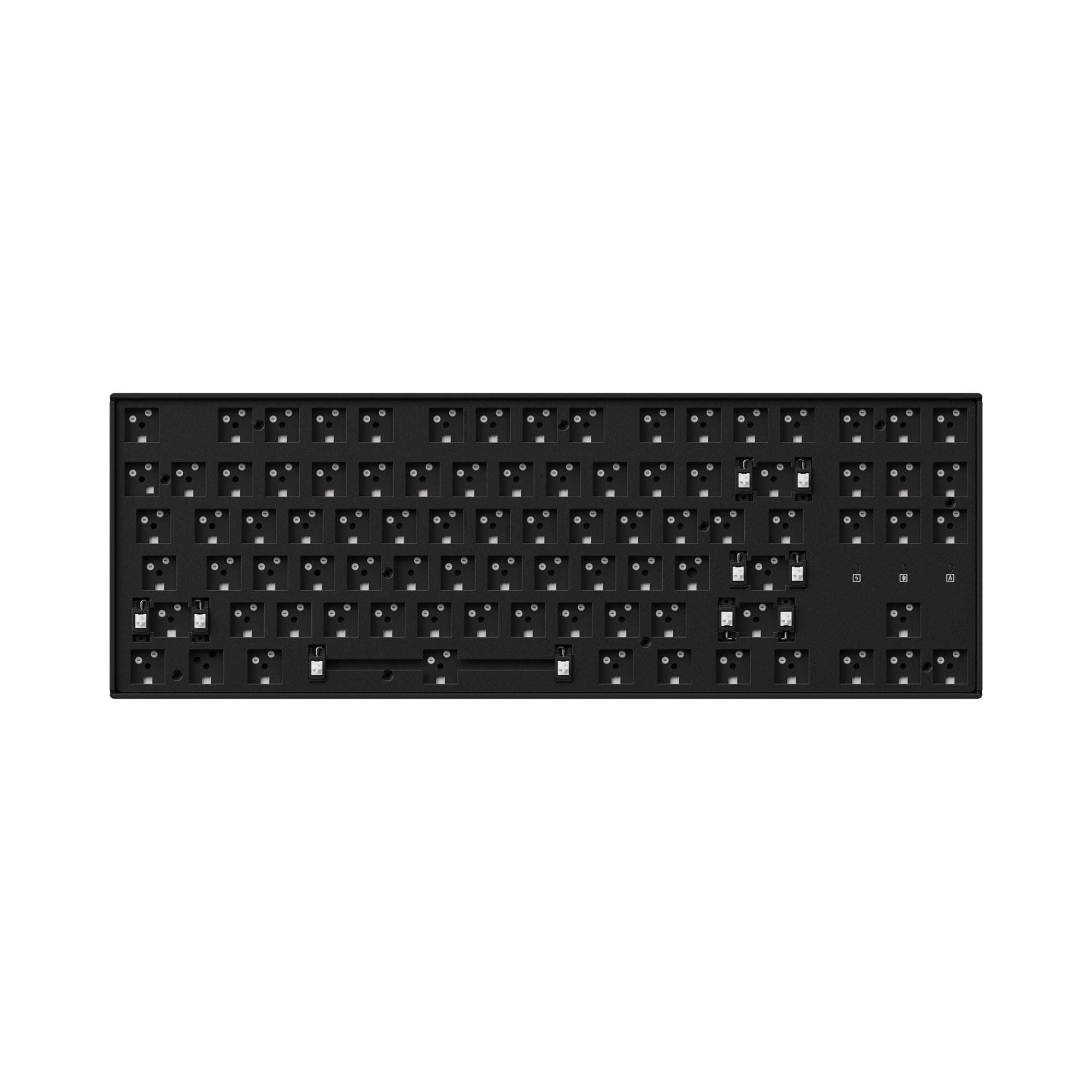 Keychron K8 Pro QMK/VIA Wireless Mechanical Keyboard for Mac and Windows Barebone ANSI US layout with PCB screw-in stabilizer and hot-swappable with MX Gateron Cherry Panda Kailh switches with RGB backlight