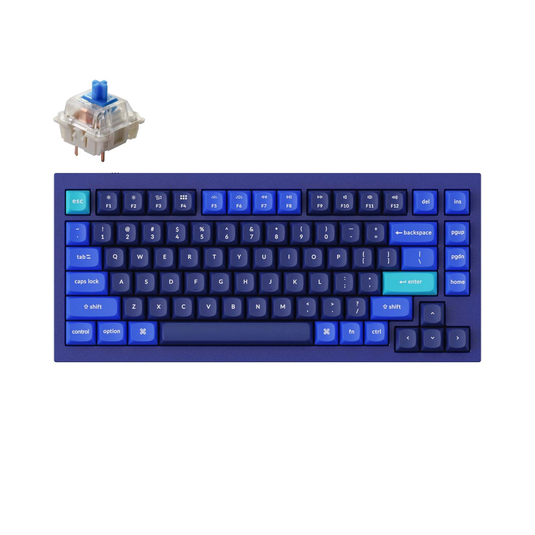 Keychron Q1 QMK Custom Mechanical Keyboard (US ANSI Layout) - Version 2