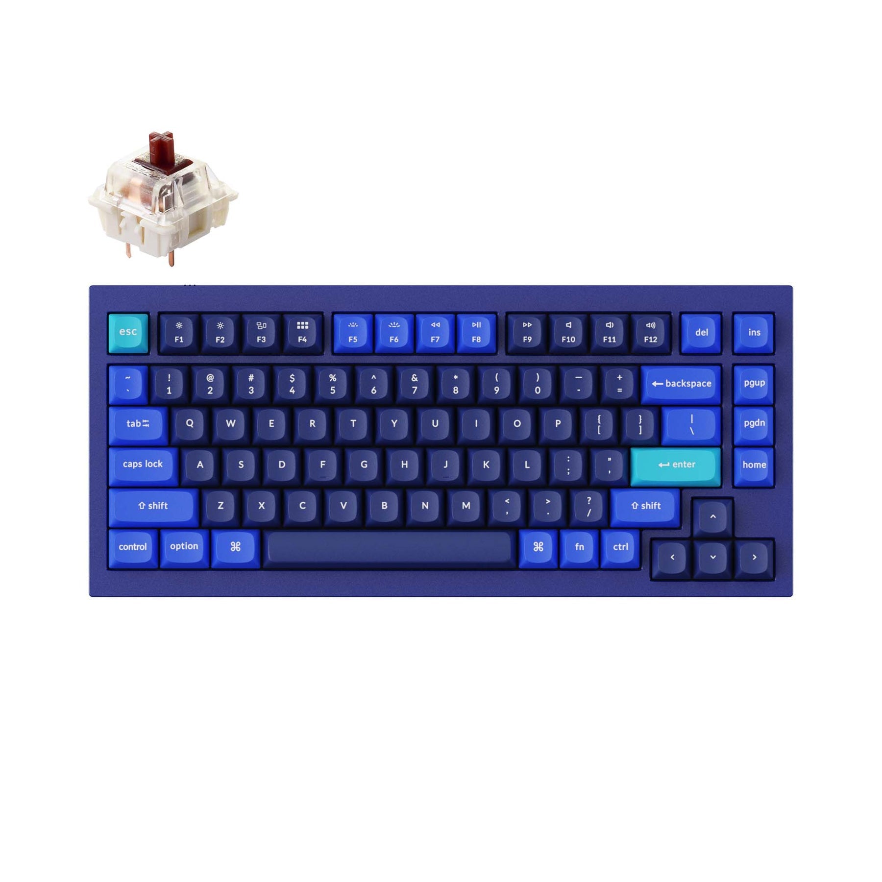 Keychron Q1 QMK Custom Mechanical Keyboard (US ANSI Layout) - Version 2